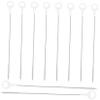 Reusable Straw Brush, Stainless Steel and Nylon, White view 1