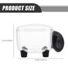 PRETYZOOM Transparent Storage Boxes for Makeup, Cotton Pads, and Cotton Swabs, 2 Pcs. view 2