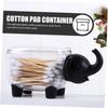 PRETYZOOM Transparent Storage Boxes for Makeup, Cotton Pads, and Cotton Swabs, 2 Pcs. view 3