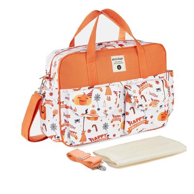 SONARIN Large-Capacity Multifunctional Baby Diaper Bag with Changing Pad (Halloween)