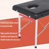 Massage Table 2, Foldable Portable Lash Bed, Fixed-Height PU Spa/Salon Bed for Foot Massage, Facials, Spa Treatments and Tattoos (B, 180 × 70 × 65 cm) view 3
