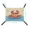 WYUSPGK Cozy Pet Hammock with Summer Crab Print view 2