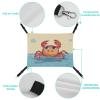 WYUSPGK Cozy Pet Hammock with Summer Crab Print view 3