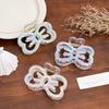 SQMSK 8.9 cm Hair Claw Clips, Hollow Bow, Colorful Claw Clips for Girls, Medium Clips for Fine Hair view 3