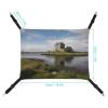 WYUSPGK Cozy Pet Hammock, View of Dunguaire Castle Print, Breathable Space-Saving Canvas Bed for Cats and Small Dogs, Adjustable, Portable, Easy to Clean view 2
