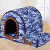 2-in-1 Large Pet House with Roof and Orthopedic Anxiety-Relief Pillow view 1
