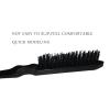 MIUYTRN 3-Piece Hair Brush and Comb Set, Black view 3