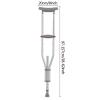 Adult Forearm Crutches, Adjustable Lightweight Aluminum Crutches for Teens and Adults, Ideal for Travel or Work view 2