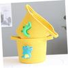 MAGICLULU Handmade Cotton Rope Basket for Toys and Shoes, Yellow view 2