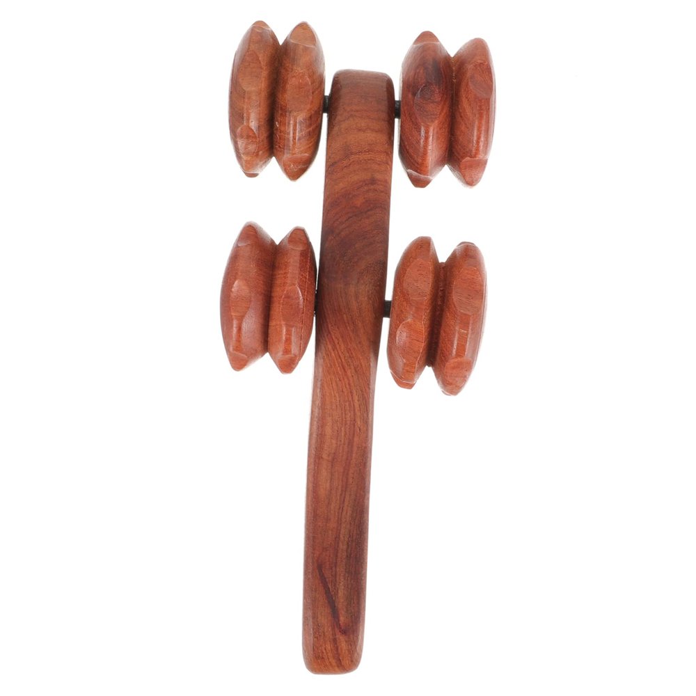 Handheld Massage Roller for Neck and Feet, Brown