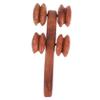 Handheld Massage Roller for Neck and Feet, Brown view 1