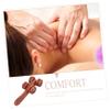 Handheld Massage Roller for Neck and Feet, Brown view 2