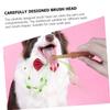 Dog Toothbrush Set with Dual Head and Non-Slip Silicone Handle view 4