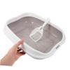 BCOATH Semi-Enclosed ABS Cat Litter Box with Splash and Leak Protection view 3