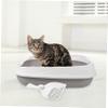 BCOATH Semi-Enclosed ABS Cat Litter Box with Splash and Leak Protection view 4