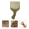 Baluue Antistatic Green Sandalwood Hair Comb with Curved Design view 3