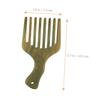 Baluue Antistatic Green Sandalwood Hair Comb with Curved Design view 4