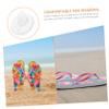 Removable, Non-Slip Forefoot Gel Pads for Toe-Post Sandals, Transparent view 3