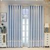 Blackout Curtains for Kids' Rooms, Thermal Insulated, Pencil Pleat, Lined with White Sheer Tulle Overlay, Double-Layer, Solid Panels, 1 Panel view 2