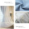 Blackout Curtains for Kids' Rooms, Thermal Insulated, Pencil Pleat, Lined with White Sheer Tulle Overlay, Double-Layer, Solid Panels, 1 Panel view 3