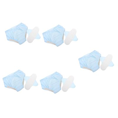 KOMBIUDA 5-Piece Reusable Leakproof Adult Incontinence Underwear, Cotton, Washable and Breathable, for Men and Women