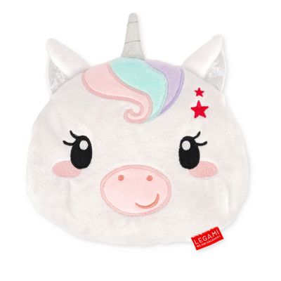 Legami Mini Flaxseed Heat Pad with Lavender Scent, Unicorn, 18 x 19 x 2.5 cm