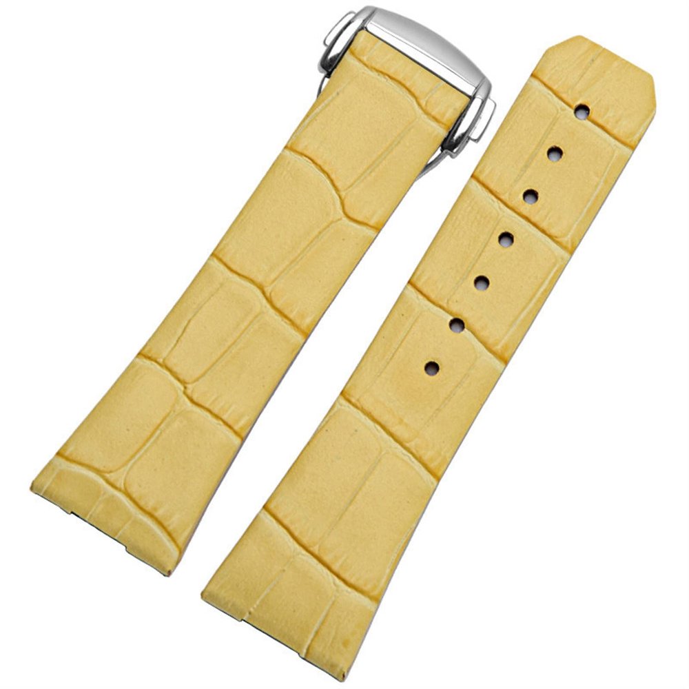 QTYQWC Genuine Leather Watch Band for Omega Constellation Double Eagle Series, Men’s and Women’s, 17 mm/23 mm