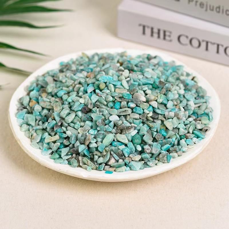 Nvzi-c Natural Light Blue Crystal Gravel, Polished, 57 mm, 200 g