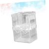 BUGUUYO 3-Piece Transparent Fish Breeding Box with Suction Cups view 4