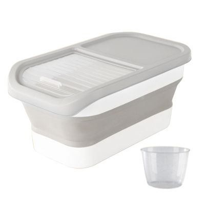 NIHENHAO Pet Food Storage Container, Foldable, Moisture-Resistant, Sealed