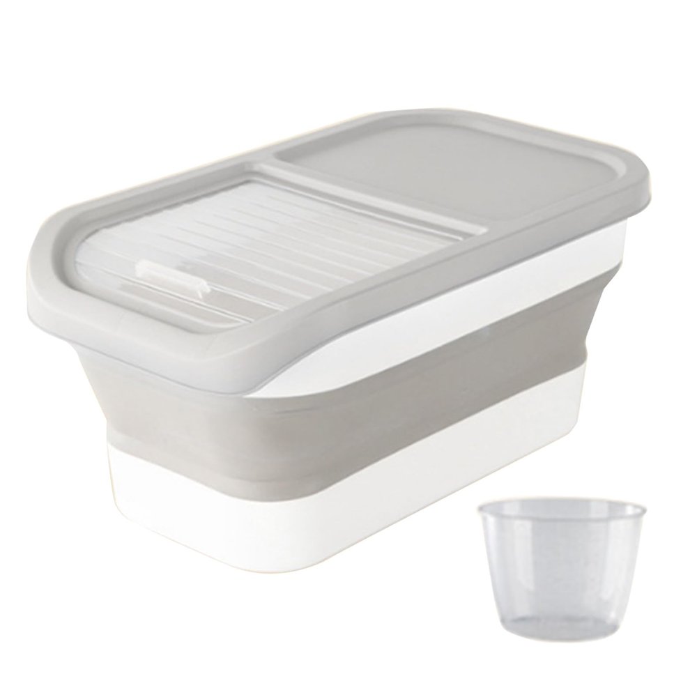 NIHENHAO Pet Food Storage Container, Foldable, Moisture-Resistant, Sealed