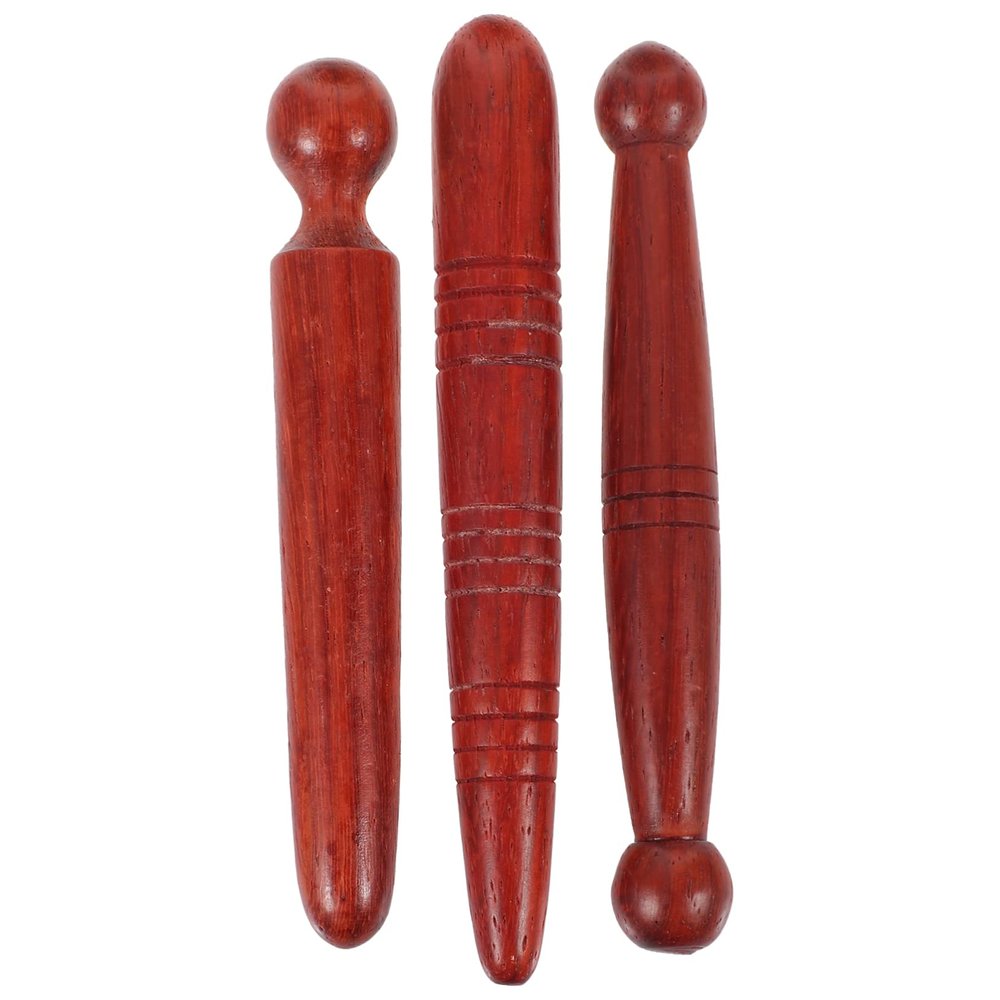 KOMBIUDA Wooden Massage Sticks for Foot Massage - 3 Pieces