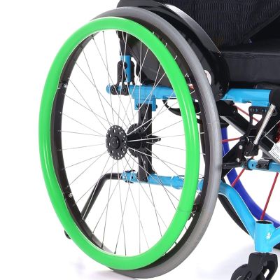 UYSELA Pair of 20/22/24-Inch Wheelchair Handrim Covers, Green, 20-Inch