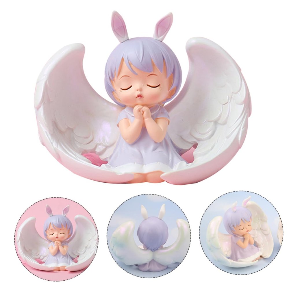 Praying protective figure, resin, 1 piece for inserting