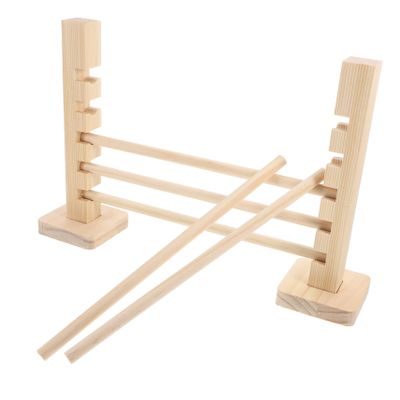 Kisangel Wooden Climbing and Jumping Toy for Rabbits and Mice