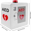 JYHHGDS Wall-Mounted AED Defibrillator Storage Cabinet with Key and Alarm view 2