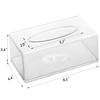 ruxiangfly Clear Acrylic Tissue Box Cover, Rectangular view 2