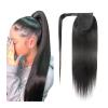 10–30 in Magic Paste Ponytail Extension for Women, Straight Wrap-Around Brazilian Remy Human Hair view 1