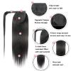 10–30 in Magic Paste Ponytail Extension for Women, Straight Wrap-Around Brazilian Remy Human Hair view 2