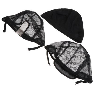 IWOWHERO 3-Piece Premium Elastic Wig Caps