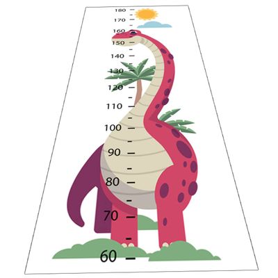 Self-Adhesive Wall Height Chart Sticker for Children, Animal Design