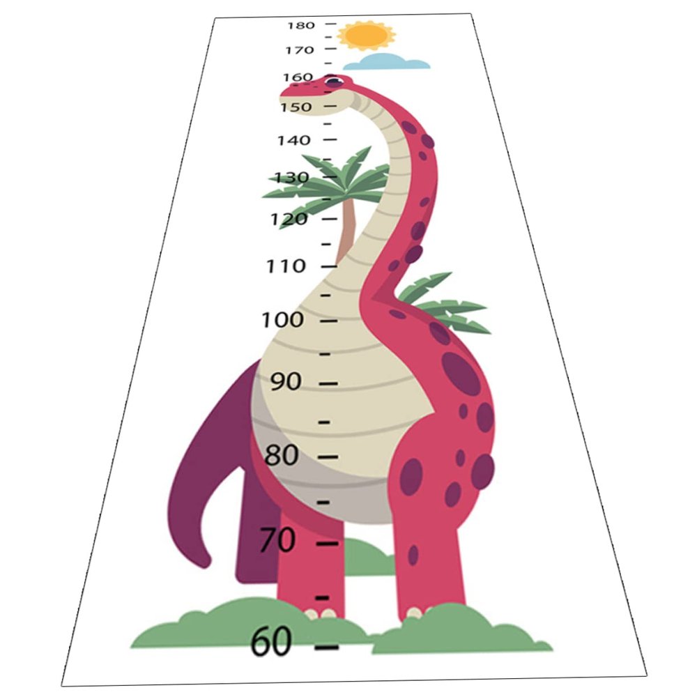 Self-Adhesive Wall Height Chart Sticker for Children, Animal Design