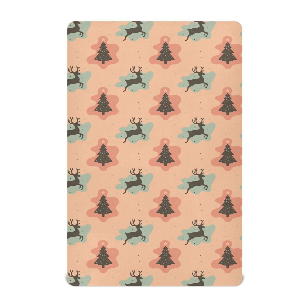 Fitted Sheet for Baby and Toddler Beds, Soft and Breathable, 39.1 x 27.0 in, Christmas Reindeer