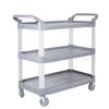 3-Tier Rolling Cart with Large Storage, Gray, 103 x 50.5 x 98 cm view 1