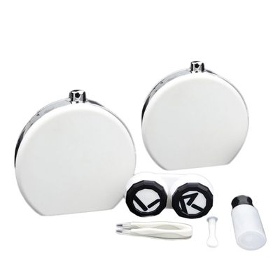 KOMBIUDA Weier Plastic Contact Lens Case with Mirror, Portable