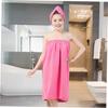 Polyester and Polyamide Hair-Drying Cap and Shower Towel Set view 4