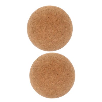 2-Piece Cork Massage Balls for Back and Feet, Yoga Accessory