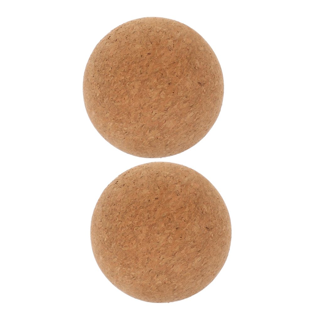 2-Piece Cork Massage Balls for Back and Feet, Yoga Accessory