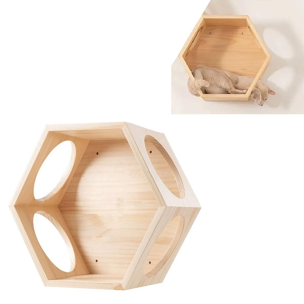 ZSXZCBDQ Wall-Mounted Cat Shelf Set (Package 5)