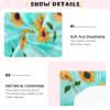 Fitted Crib Sheet for Boys and Girls, Retro Sunflower, 39.1 x 27 x 5 in view 4
